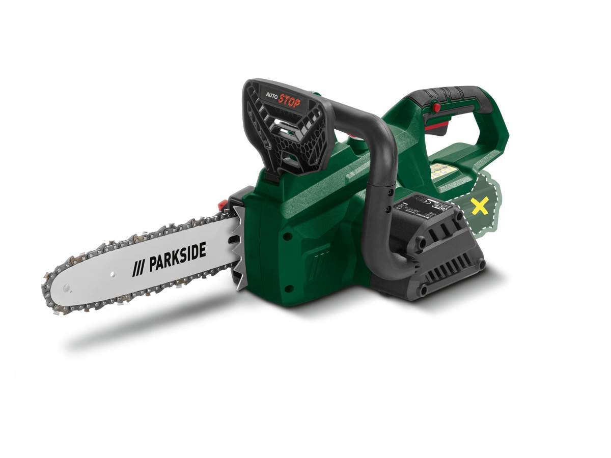 PARKSIDE Akku-Kettensäge PKSA 20-Li – Mit 10-Zoll Oregon-Schwert, 2 Ah Akku & Ladegerät, Für X 20 V System